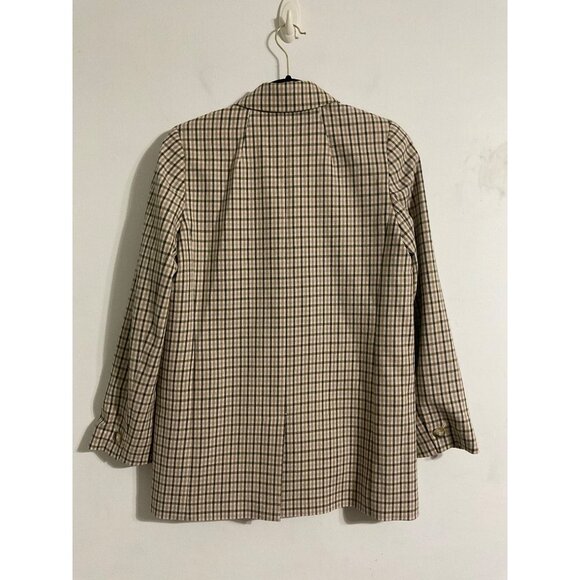 MADEWELL Dorset Oversized Double Breasted Plaid Blazer Preppy Clueless XS - Picture 4 of 14